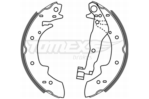 Sada brzdových čeľustí TOMEX Brakes